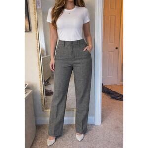 Simply Vera Wang Plaid Dress Pants Size 8 High Rise Career Work Office Trouser